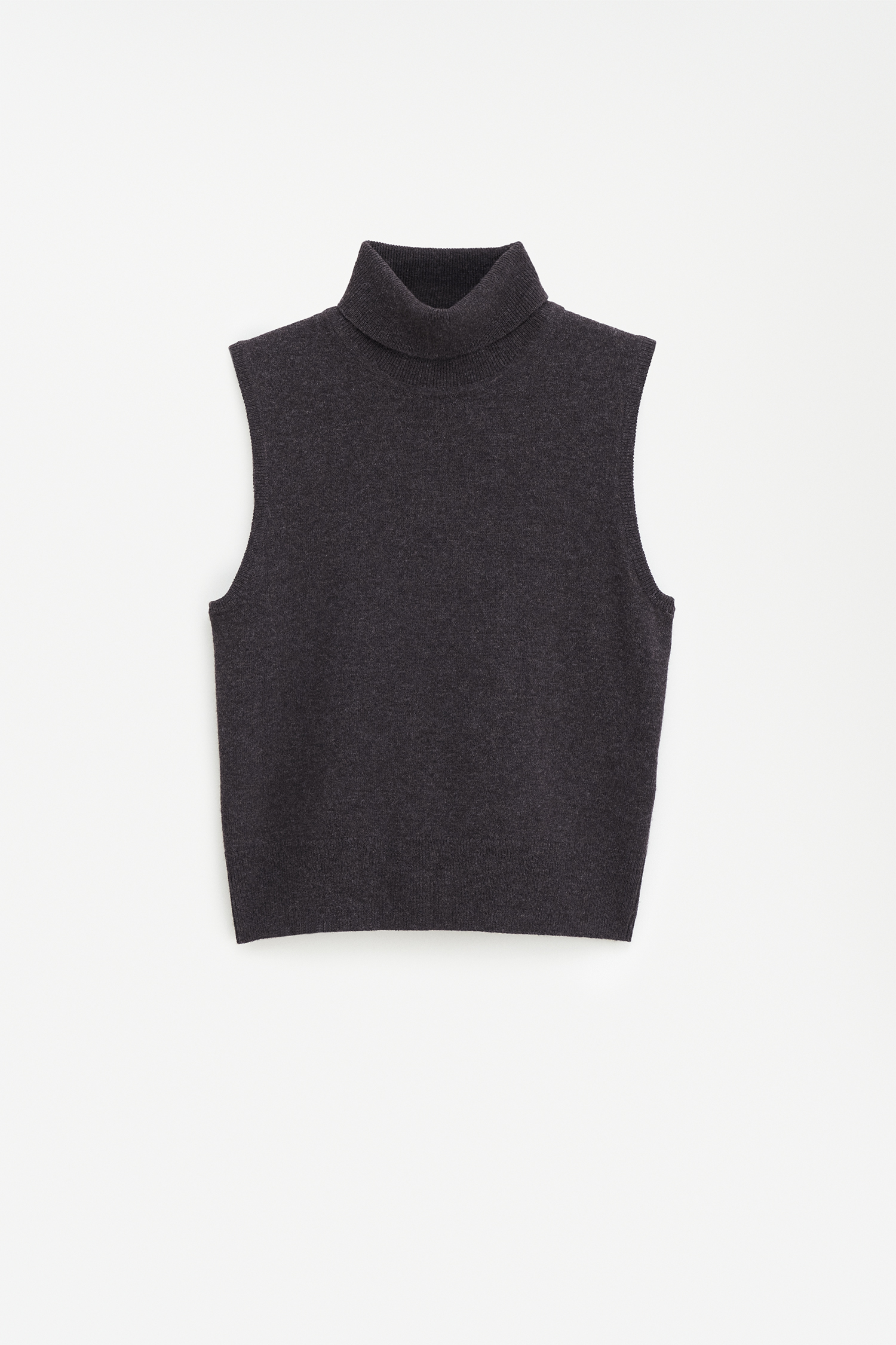 Shop Filippa K Turtleneck Vest In Brown
